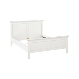 Dmora Dmora - Cama Plaza Y Media Christelle, Sommier Para Dormitorio, Estructura De Cama, Estructura Del Sostenedor Del Colch&oacute;n, 213x172 H110 Cm, Blanco
