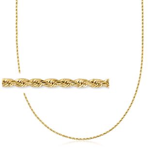 Canaria Canaria 1.8mm 10kt Yellow Gold Rope-Chain Necklace