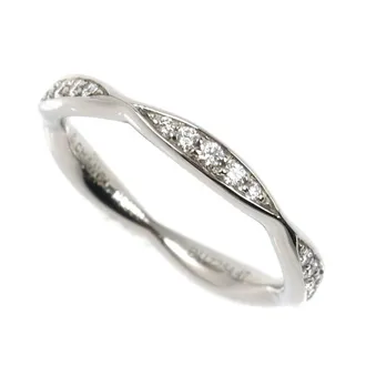 Chanel Platinum 950 Band Ring (Pre-Owned)