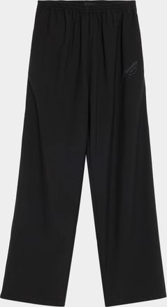 Willy Chavarria Men & apos;s Ruff Rider Solid Cotton Track Pants