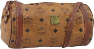 MCM Pre-owned Schoudertas - Dames - Vintage Schoudertas - Bruin - ONE Size - Leer - Vintage