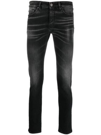 Pantaloni Torino Jeans skinny con applicazione logo - Nero