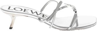 Loewe Silver Leather Heels