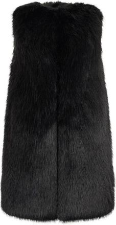 Herno Faux Fur Gilet - Dames - Bodywarmers - Zwart - XS - Polyester - Jassen