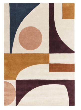 Novatrend Alfombra tufted a mano en lana multicolor 160x230 cm