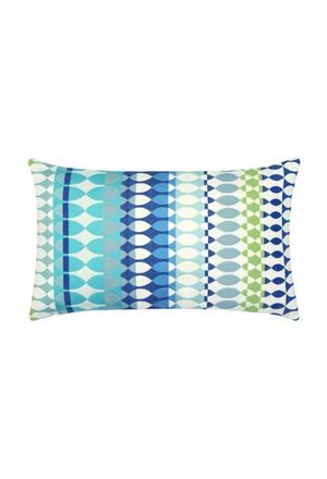 Elaine Smith Modern Oval Indoor & Outdoor Woven Accent Pillow in Ocean at Nordstrom, Size 12X20