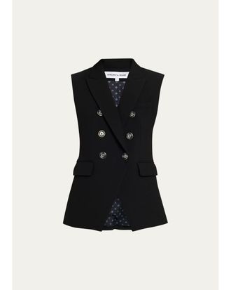 Veronica Beard Miller Double-Breasted Vest