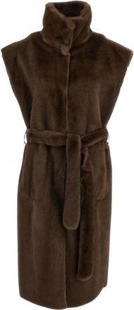 Stand Studio Oaklynn Vest - Dames - Bodywarmers - Bruin - 2XS - Polyester - Jassen