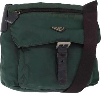 Prada Pre-owned Cross Body Bags, female, Green, Size: ONE SIZE Pre-owned Vintage Cross Body Bag