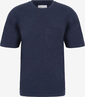 Drake's Kurzarm-T-Shirt aus geflammtem Jersey Pocket Tee