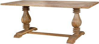 Giner&Colomer Mesa de comedor 8 plazas en madera de mango natural 2 metros