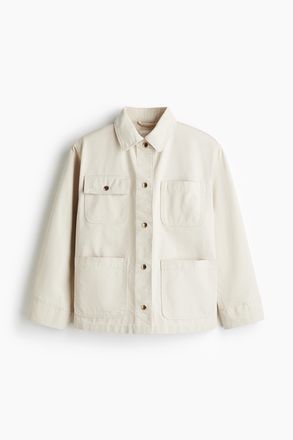 H&M Jacke mit Cordkragen - Hellbeige