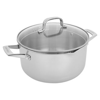 J.A. Henckels International Clad H3 6-qt Stainless Steel Dutch Oven with Lid