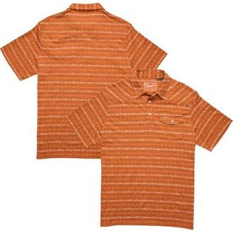 Howler Brothers Mens Howler Brothers Texas Orange Texas Longhorns Jacquard Ranchero Polo in Burnt Orange at Nordstrom, Size Xx-Large