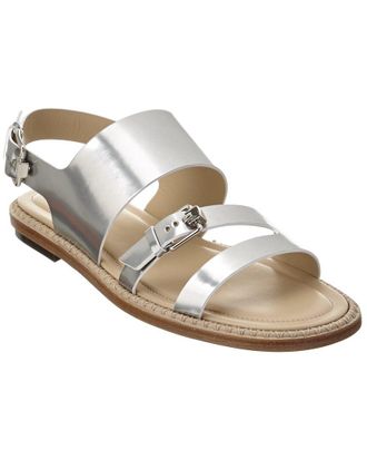 Tod's Dnu Pack Tods Metallic Leather Sandal