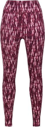 Regatta Womens Holeen II Leggings, Amaranth Brush Print, 36, Amaranth Brush Print, UK 8