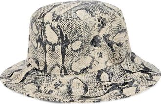 Alberta Ferretti Python Bucket Hat - Dames - Hoeden - Veelkleurig - S - Leer - Accessoires