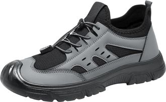 Generic Mens Trainers for Sport Air Mesh Slip On Walking Shoe Lightweight and Breathable Arch Support Road Running Athletic Non-Slip Outdoor Flat Shoes Joggin