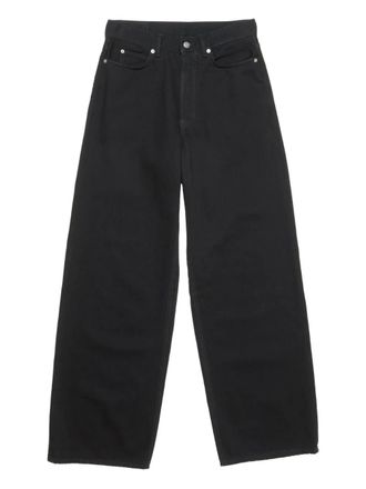 Acne Studios logo-patch jeans - unisex - Cotton - S - Black