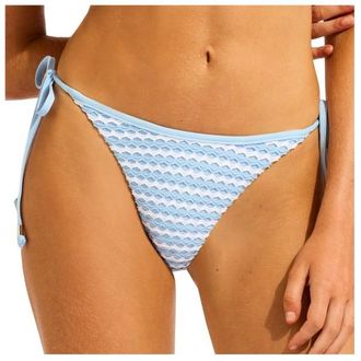 Seafolly Mesh Effect Tie Side Rio Pant Bikini-Bottom f&uuml;r Damen | orange