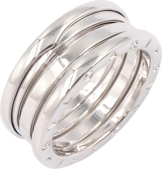 Bulgari Silver White Gold (18K) Band Ring (Pre-Owned)