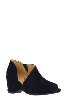L'Amour Des Pieds Oksana Peep Toe Bootie in Black at Nordstrom, Size 9.5
