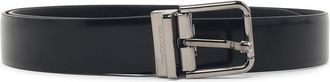 Dolce & Gabbana zwarte leren riem