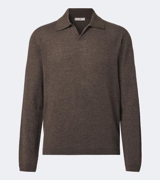 The Row Ripley cashmere polo sweater