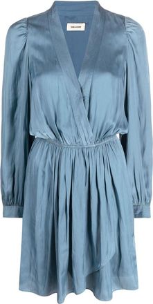 Zadig&Voltaire Remember satin minidress - women - Polyester - S - Blue