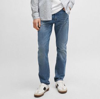 HUGO BOSS Mens Delaware BC Slim-Fit Jeans in Blue Cotton - Size 36W/34L
