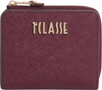 Alviero Martini 1A Classe Geo Classic Small Zip-Fold Portemonnee - Dames - Portefeuilles - Rood - ONE Size - Leer - Accessoires