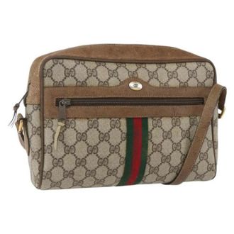 Gucci Pre-owned Cross Body Bags, female, Beige, Size: ONE SIZE Pre-owned Plastic Crossbody Bag