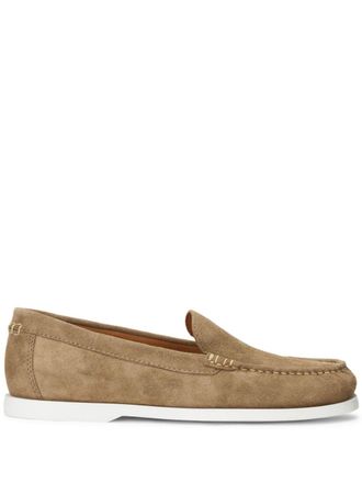 Polo Ralph Lauren Merton suede loafers - men - Calf Leather/Rubber/Calf Suede - 10 - Neutrals