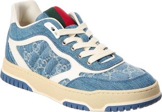 Gucci Re-Web Gg Denim & Leather Sneaker