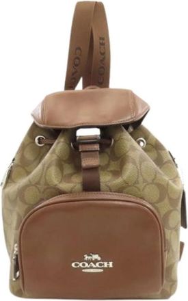 Coach Pre-owned Backpacks, female, Brown, Size: ONE SIZE Pre-owned Signature Backpack