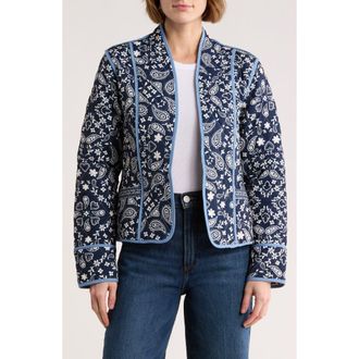 Daniel Rainn Reversible Quilted Jacket in Blue at Nordstrom Rack, Size X-Small