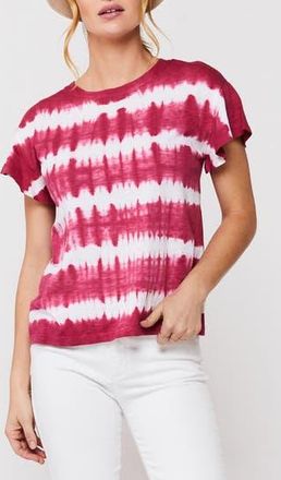 Velvet Heart Fanna Crewneck T-Shirt in Wine Tie Dye at Nordstrom Rack, Size X-Small