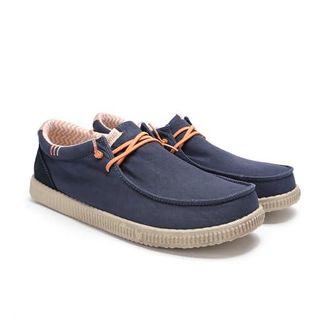 Mocassins Bateau Pour Hommes WALK IN PITAS Biarritz – Tige Coton, Semelle EVA Légère – Slip-on élastique