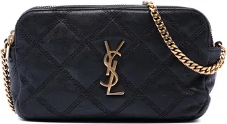 Saint Laurent Pre-owned Saint Laurent Mini Quilted Lambskin Becky Double Zip Crossbody Ladies DBJ8LN9Y5RZS78A4