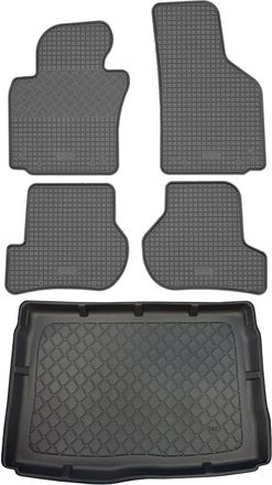 OEM Juego De Alfombrillas De Goma Para Coche Y Maletero Para Volkswagen Golf Vi 5k Hatchback (3/5 Puertas) De Septiembre De 2008 A Septiembre De 2012