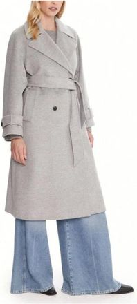 Marella Jassen - Dames - Jas met riem - Grijs - S - Jassen