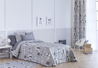 Confecciones Paula Colcha Bouti Infantil acolchada relleno 100 gr cama 150 selva