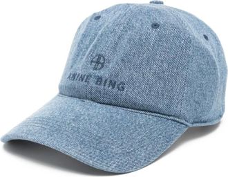 Anine Bing Caps, female, Blue, Size: ONE SIZE Jeremy Baseball Cap
