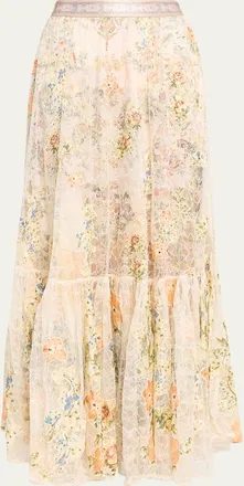 Camilla Twilight in Istanbul Waistband Ruffle-Hem Skirt