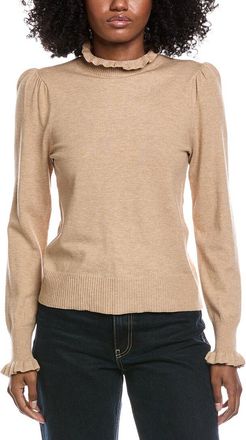 CeCe by Cynthia Steffe Cece Ruffle Mock Neck Sweater