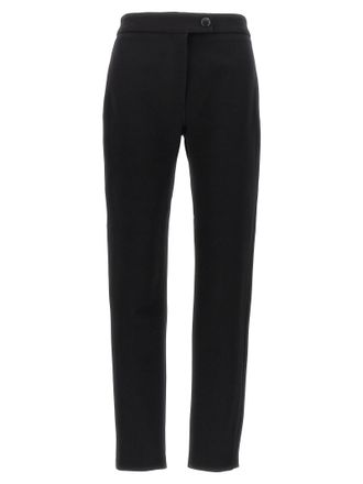 Ferragamo Black Elastane Skinny Womens Pants