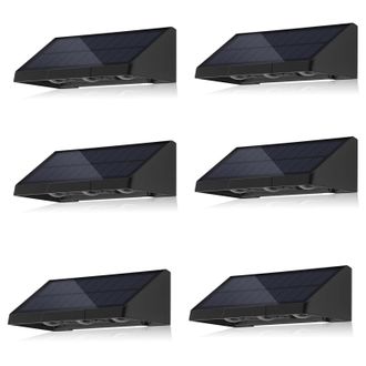 OEM Juego De 2 Apliques Solares De Pared, Lente De Alto Brillo, Resistentes Al Agua Ipx5, Para Jard&iacute;n, Patio Y Escaleras