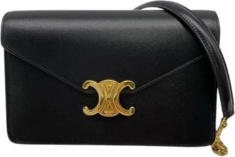 Celine Pre-owned Vintage Schoudertas - Dames - Vintage Schoudertas - Zwart - ONE Size - Leer - Vintage