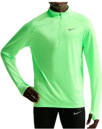 Nike Stride Dri-Fit 1/2-Zip Midlayer Running Top Laufshirt f&uuml;r Herren | gr&uuml;n