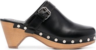 Isabel Marant Titya clogs - women - Leather - 38 - Black